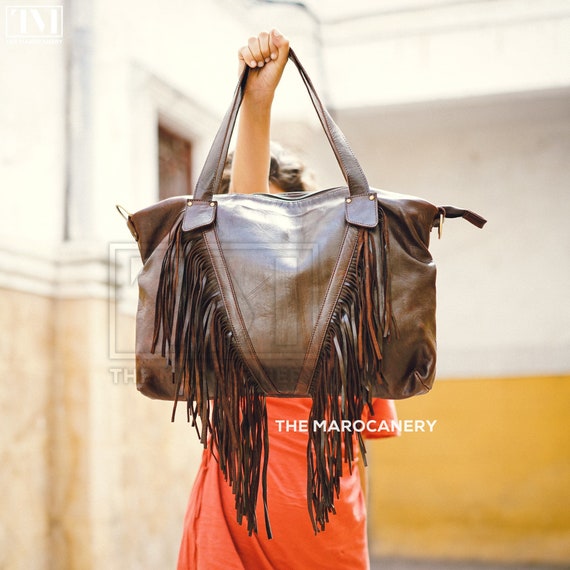 Leather fringe