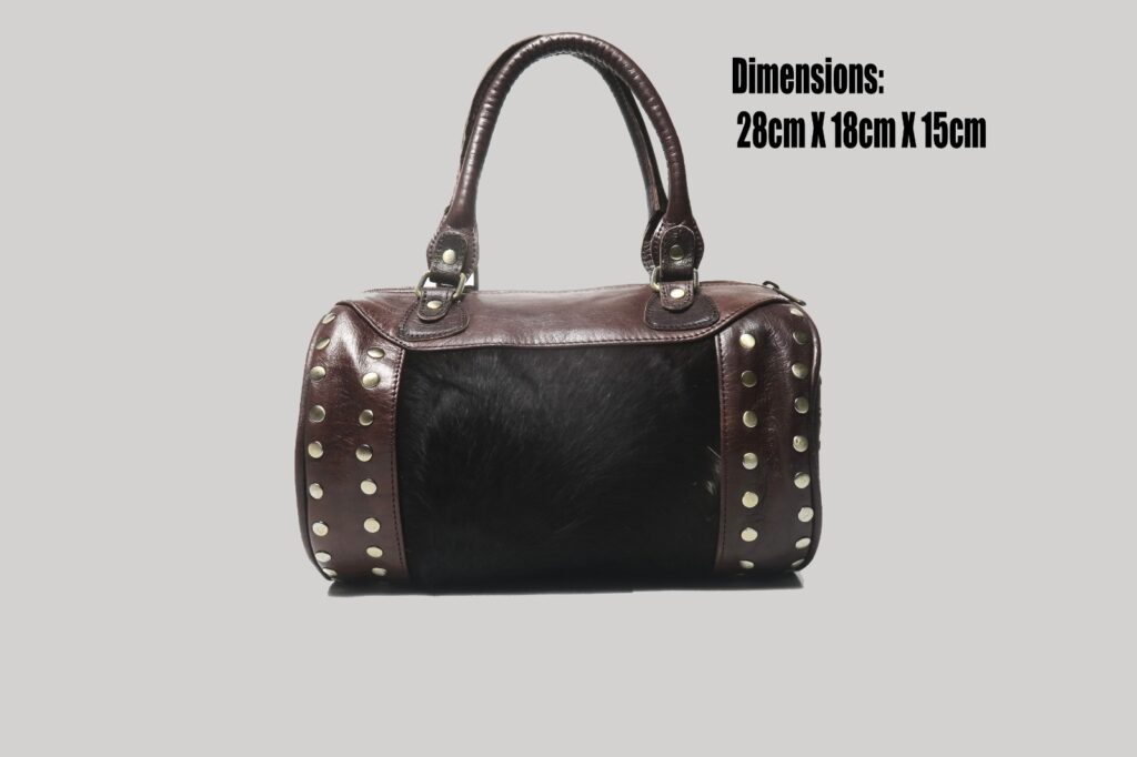 Handcrafted Cowhide Leather Bag Size